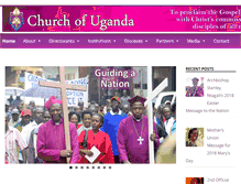 Tablet Screenshot of churchofuganda.org